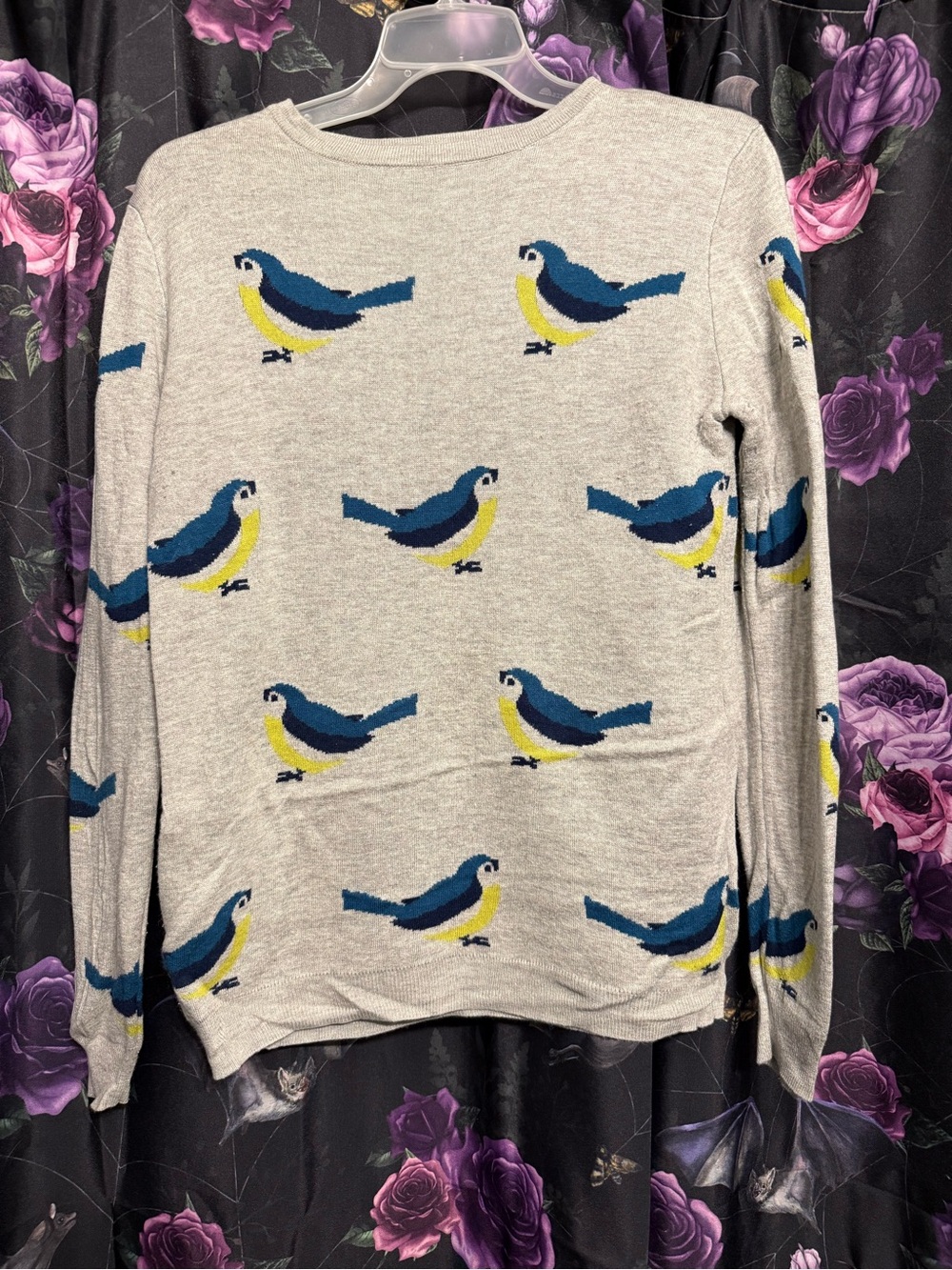 Sugarhill Brighton Eurasian blue tit Print Pullover Sweatshirt/sweater